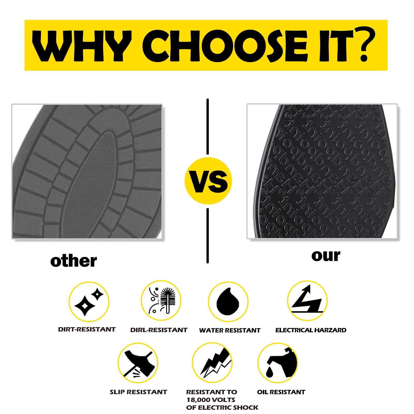 WORKPOINT Men's Dress Leather Ankle Cap Toe Oxford Boot Lace up Black color Business Wedding Party Shoes - Image 4